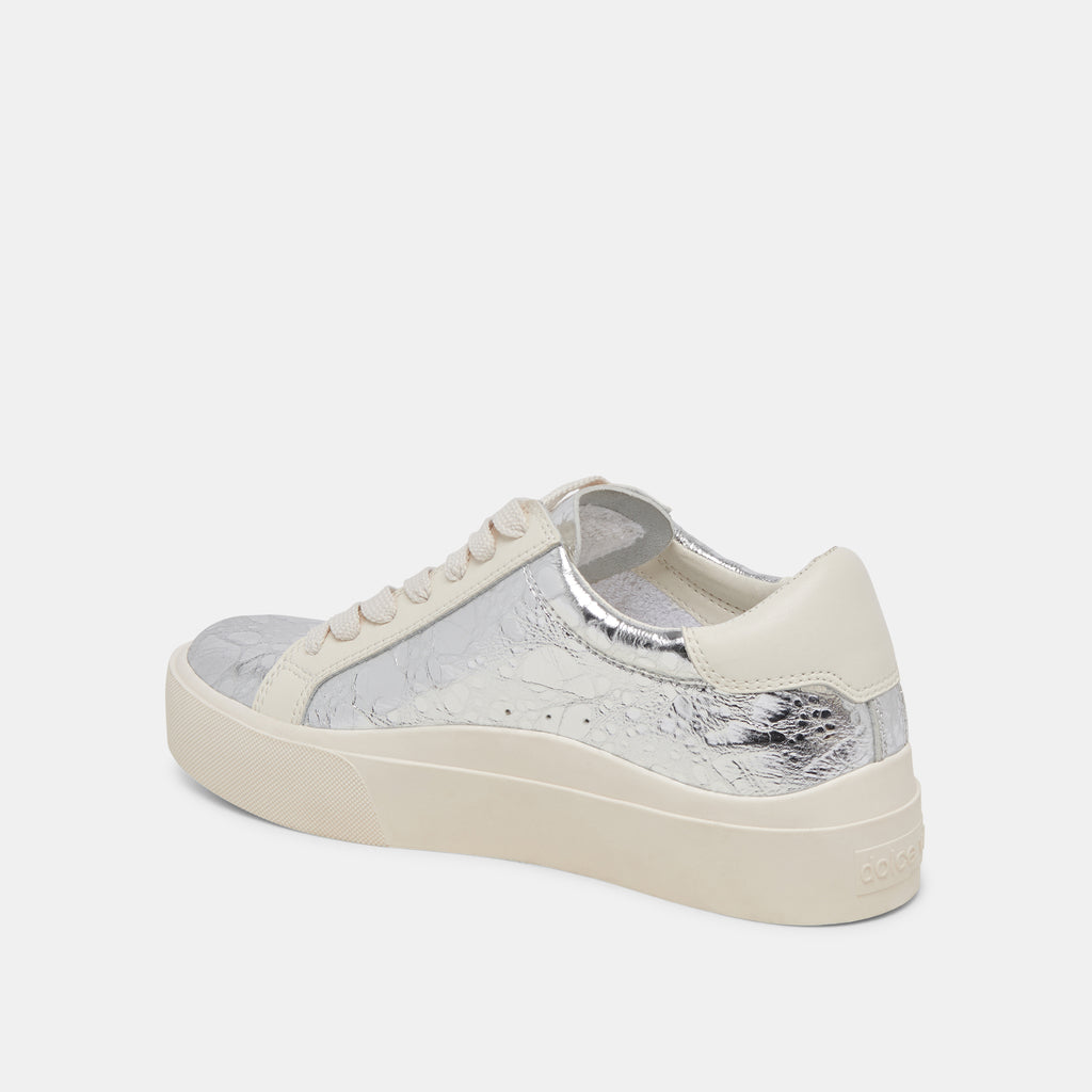 ZAYN 360 SNEAKERS SILVER DISTRESSED LEATHER - image 5