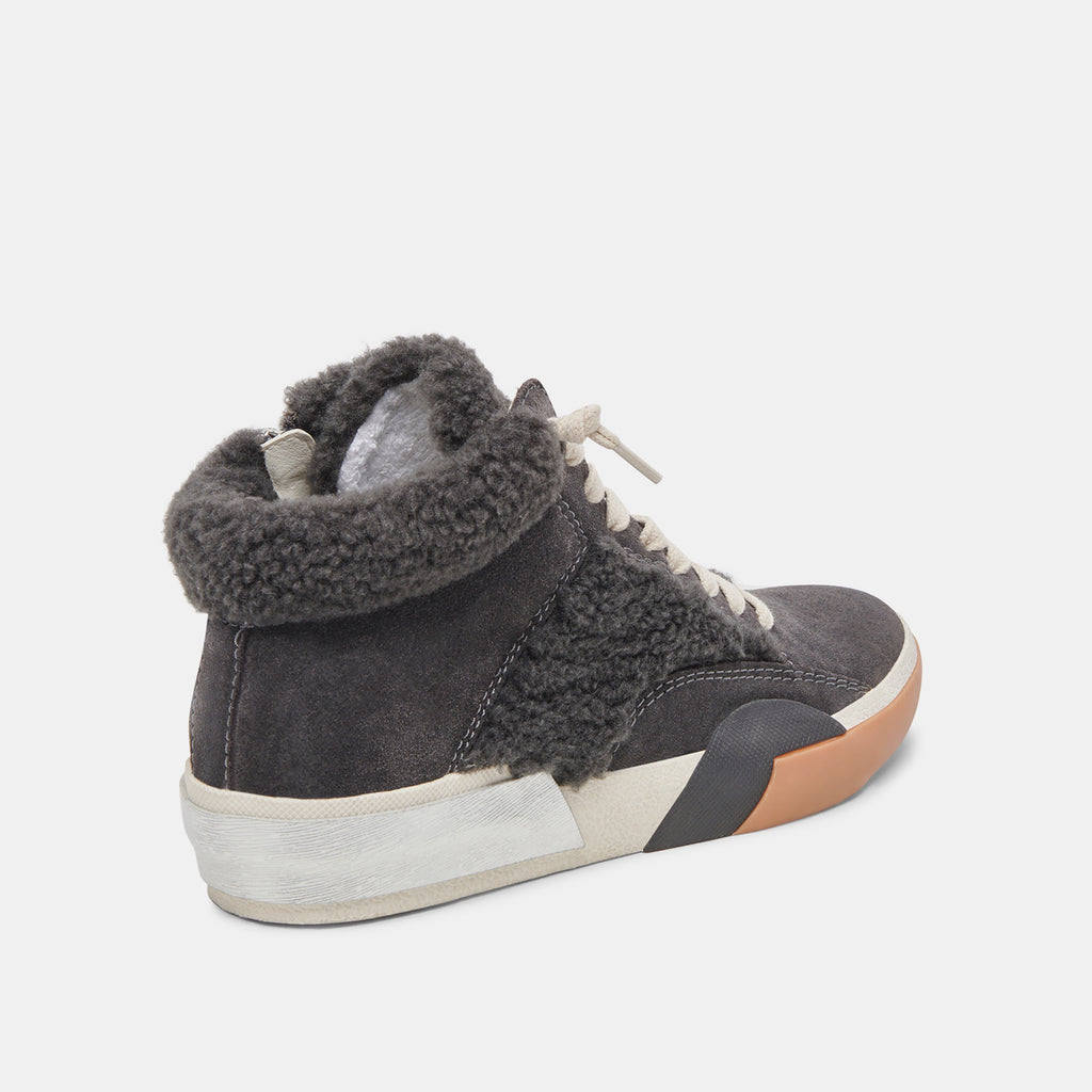 ZILVIA PLUSH SNEAKERS ANTHRACITE SUEDE - image 4