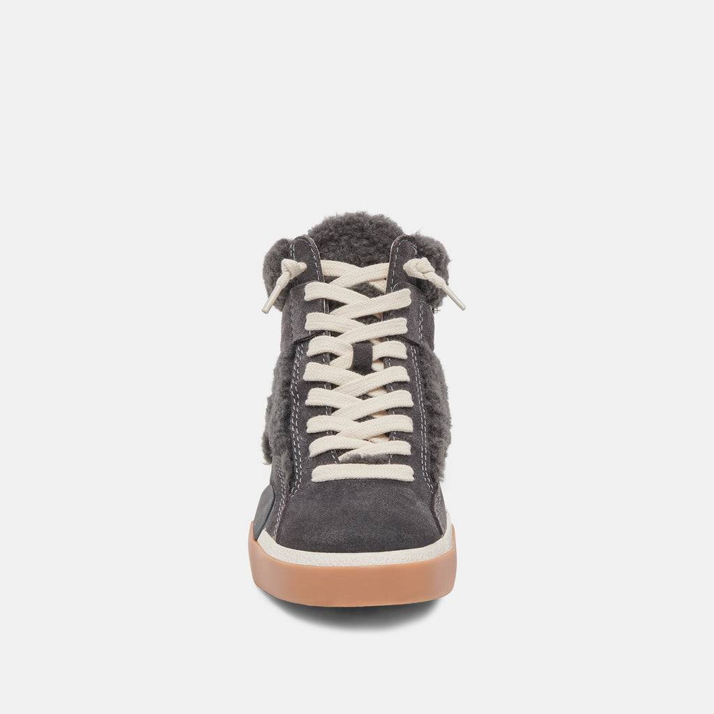 ZILVIA PLUSH SNEAKERS ANTHRACITE SUEDE - image 7
