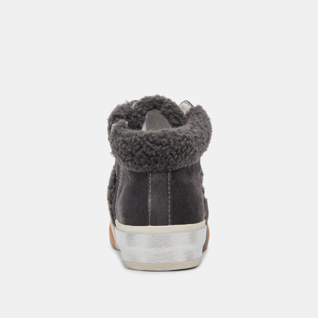 ZILVIA PLUSH SNEAKERS ANTHRACITE SUEDE - image 8