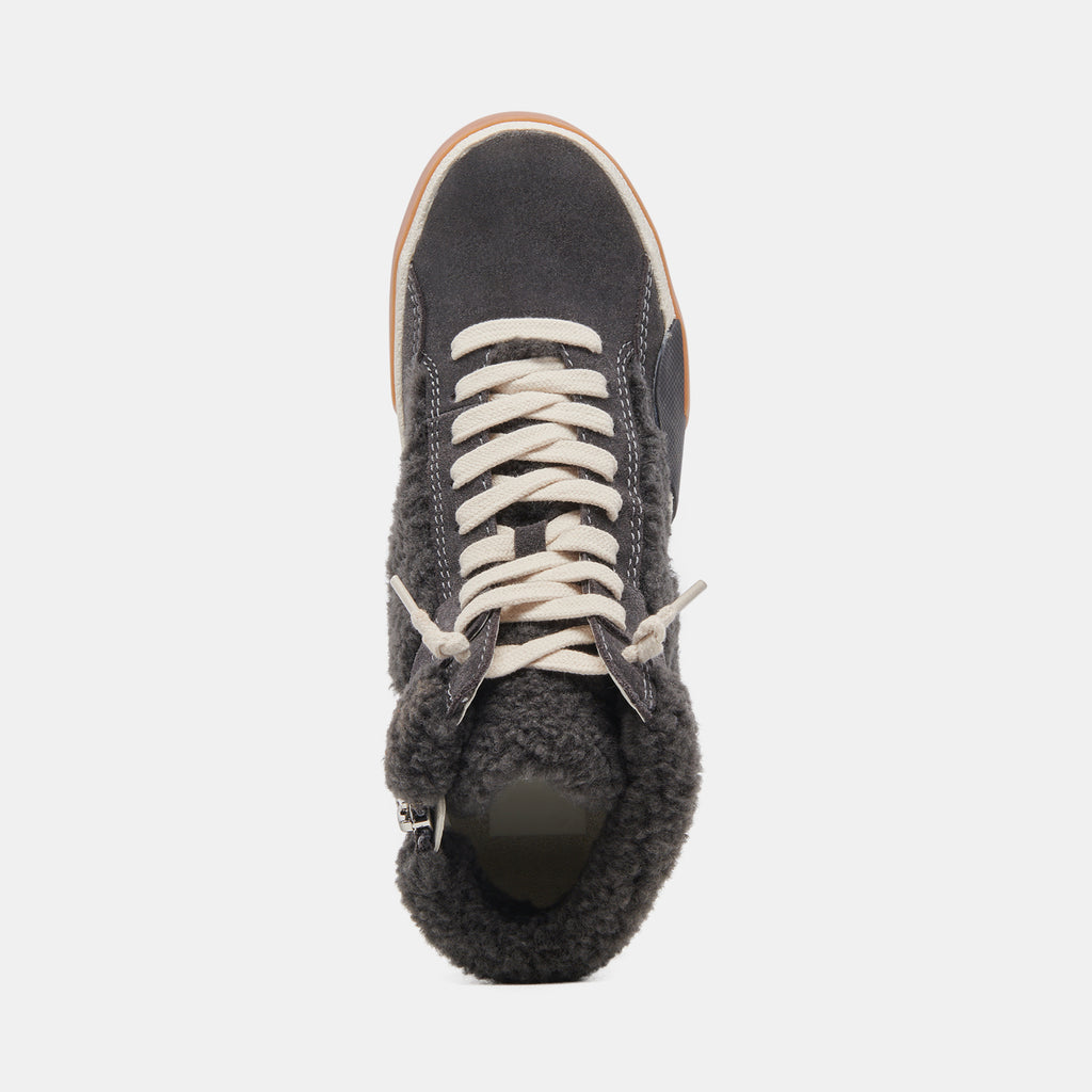 ZILVIA PLUSH SNEAKERS ANTHRACITE SUEDE - image 8