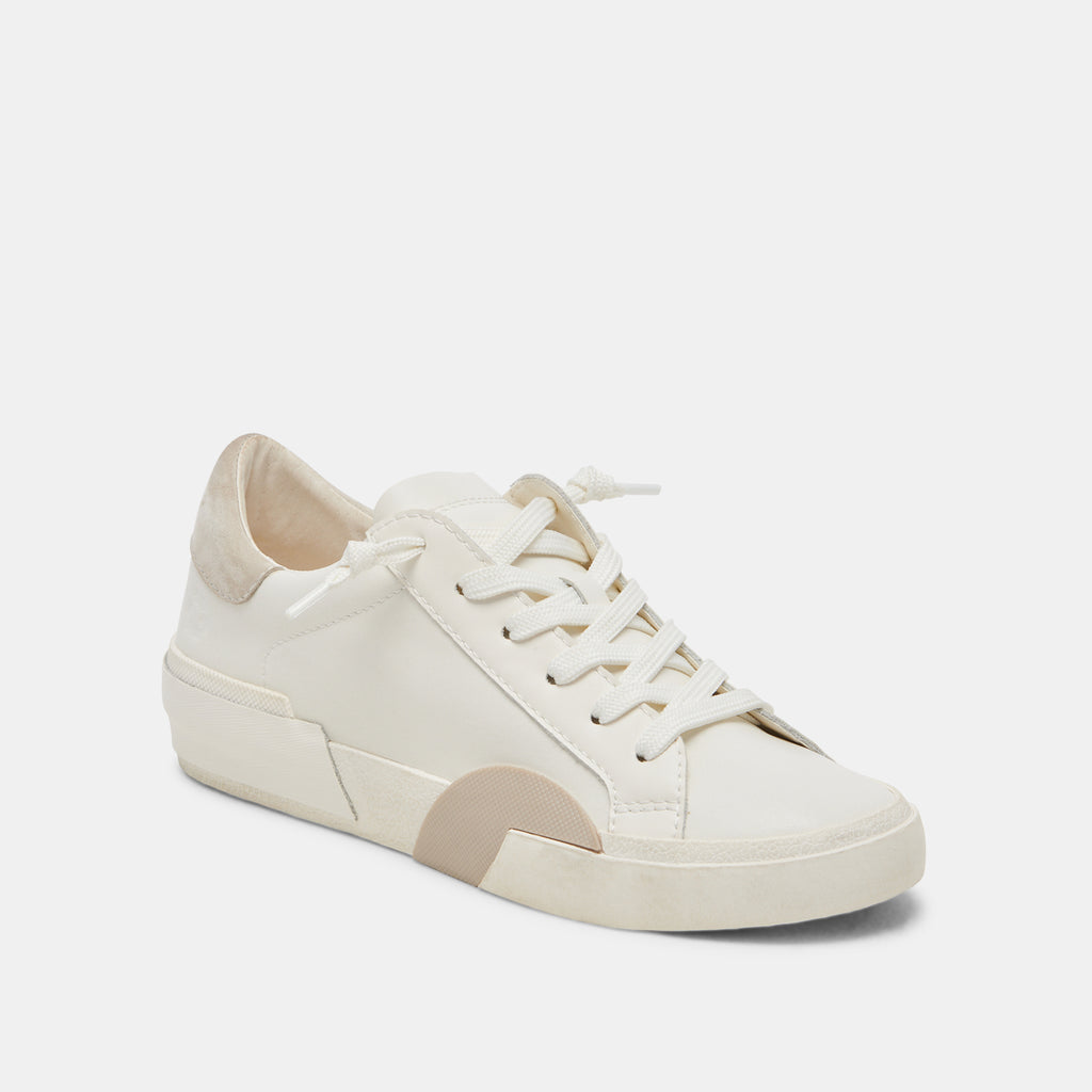 ZINA 360 SNEAKERS WHITE NATURAL RECYCLED LEATHER - image 2