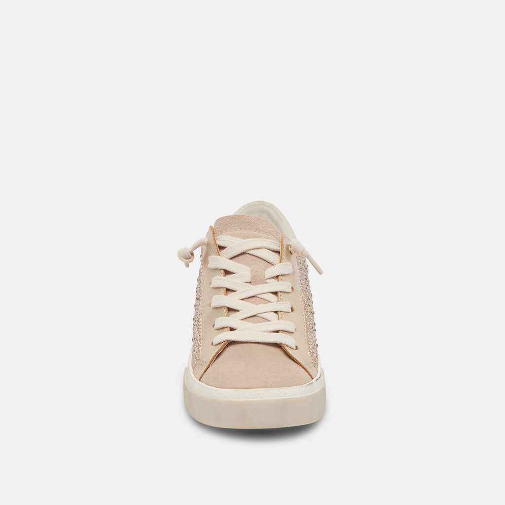 ZINA CRYSTAL SNEAKERS GOLD SUEDE - image 8