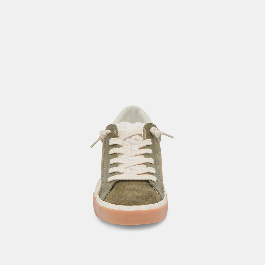 ZINA PLUSH SNEAKERS MOSS PERFORATED SUEDE - image 6