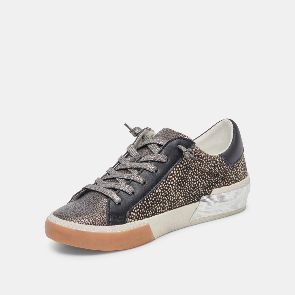 ZINA SNEAKERS BLACK SPOTTED CALF HAIR - image 4