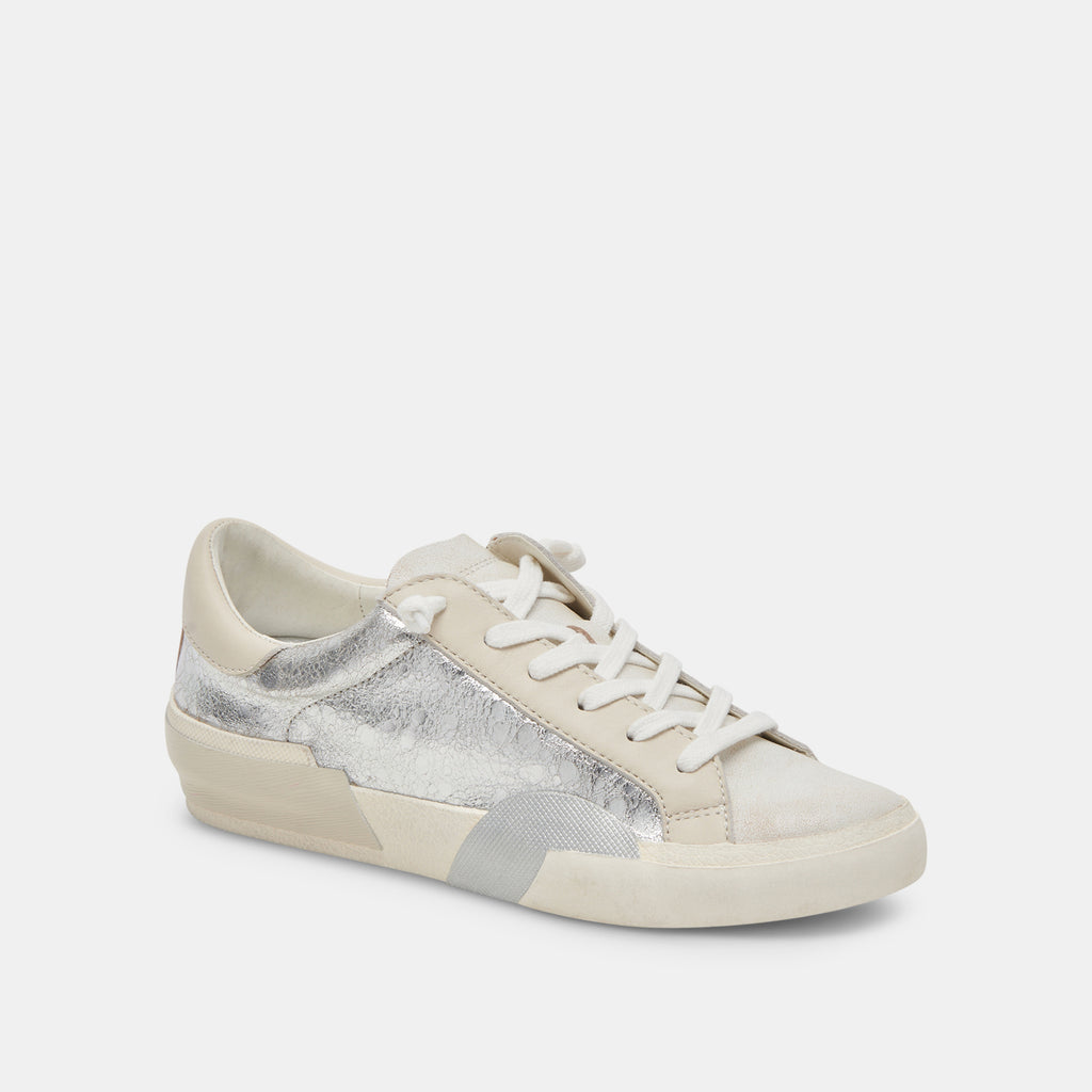 ZINA SNEAKERS CHROME DISTRESSED LEATHER - image 2