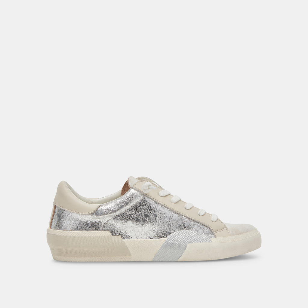ZINA SNEAKERS CHROME DISTRESSED LEATHER - image 1