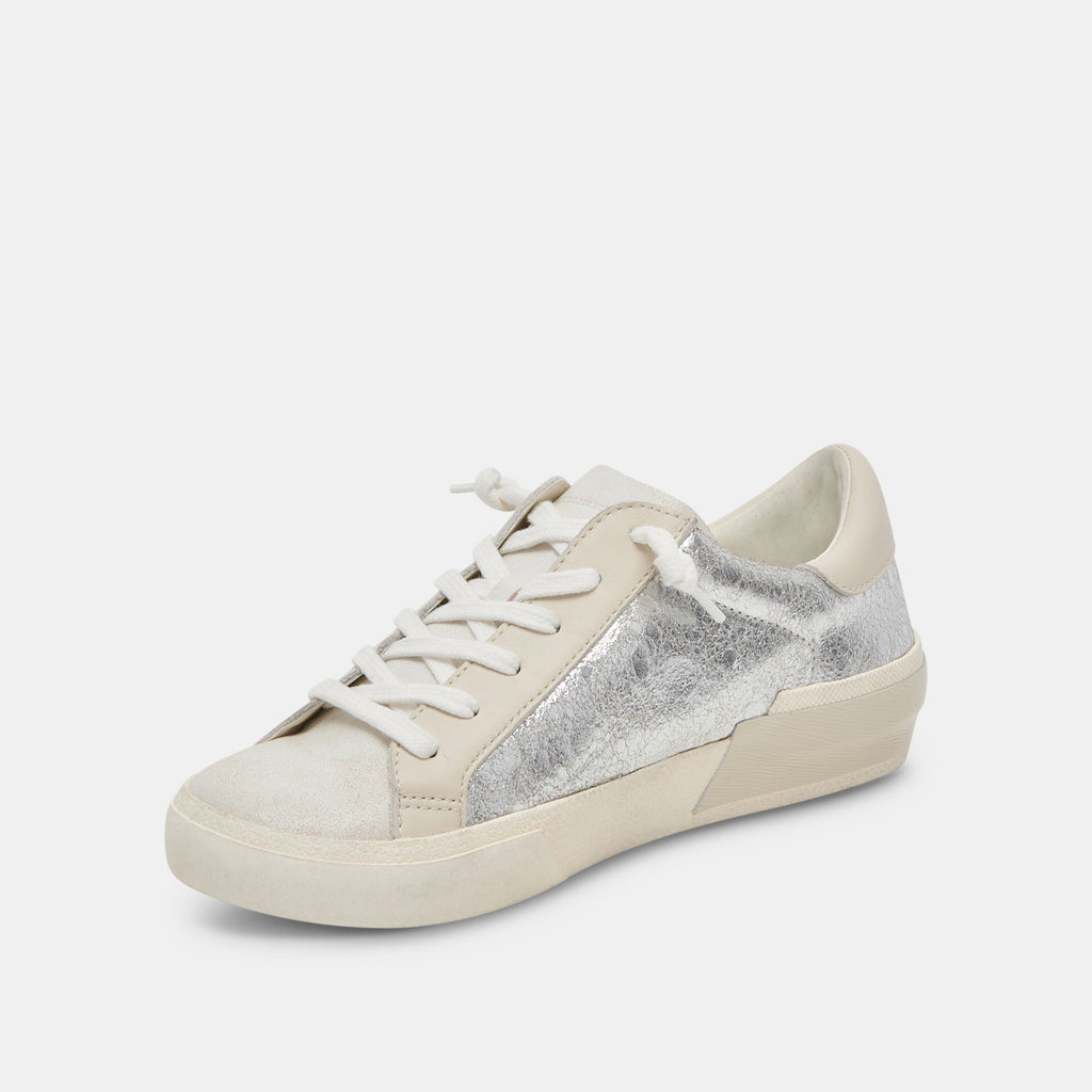 ZINA SNEAKERS CHROME DISTRESSED LEATHER - image 4