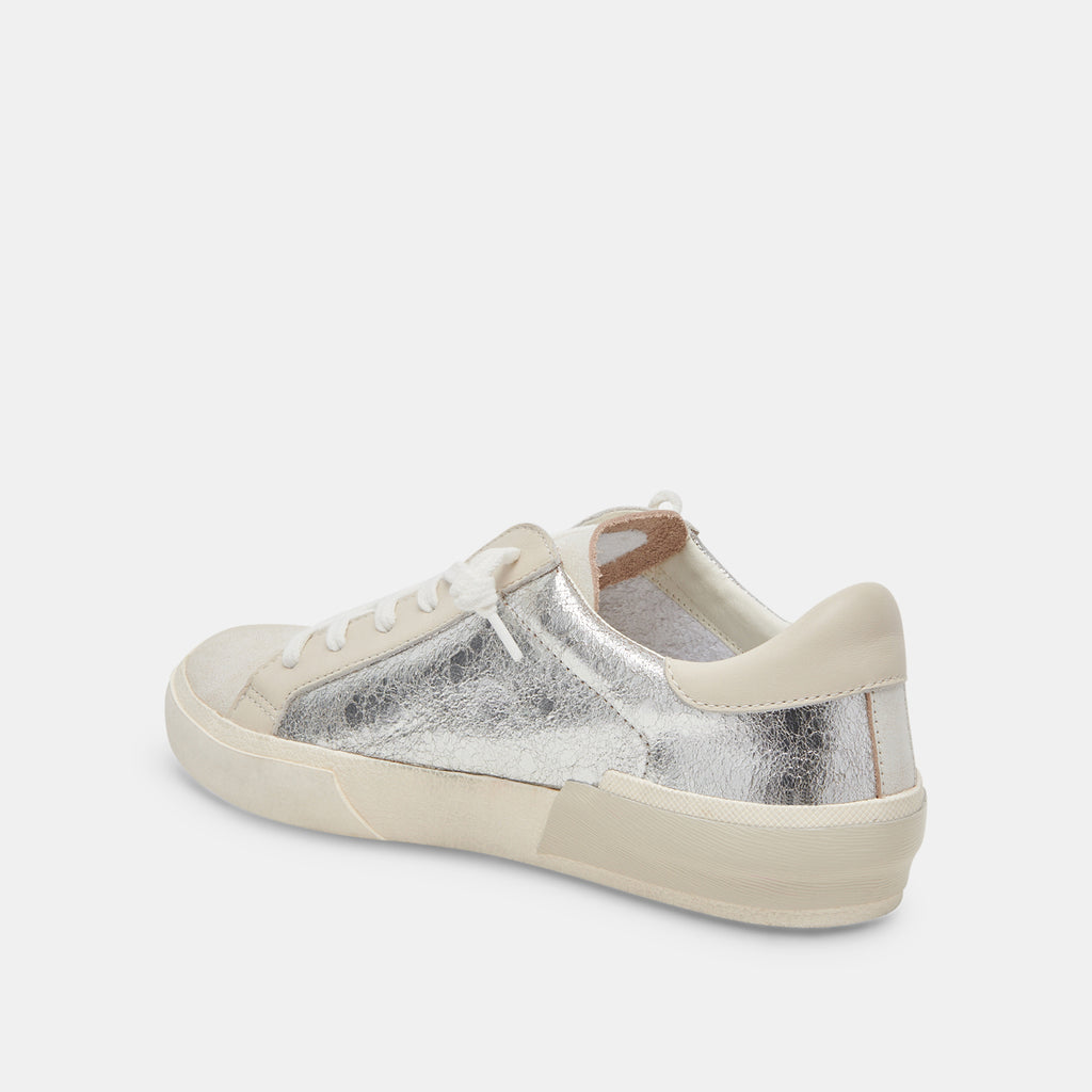 ZINA SNEAKERS CHROME DISTRESSED LEATHER - image 5