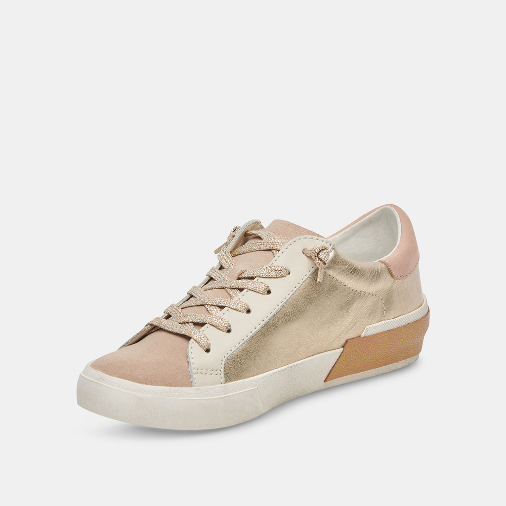 ZINA SNEAKERS GOLD LEATHER - image 4