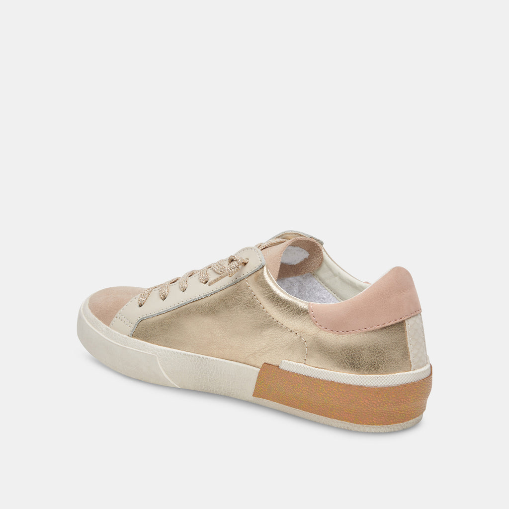 ZINA SNEAKERS GOLD LEATHER - image 5