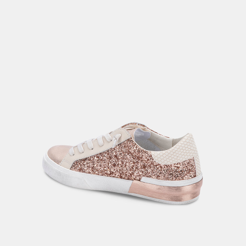 ZINA SNEAKERS ROSE GOLD GLITTER - image 6