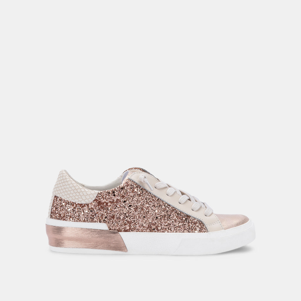 ZINA SNEAKERS ROSE GOLD GLITTER - image 1
