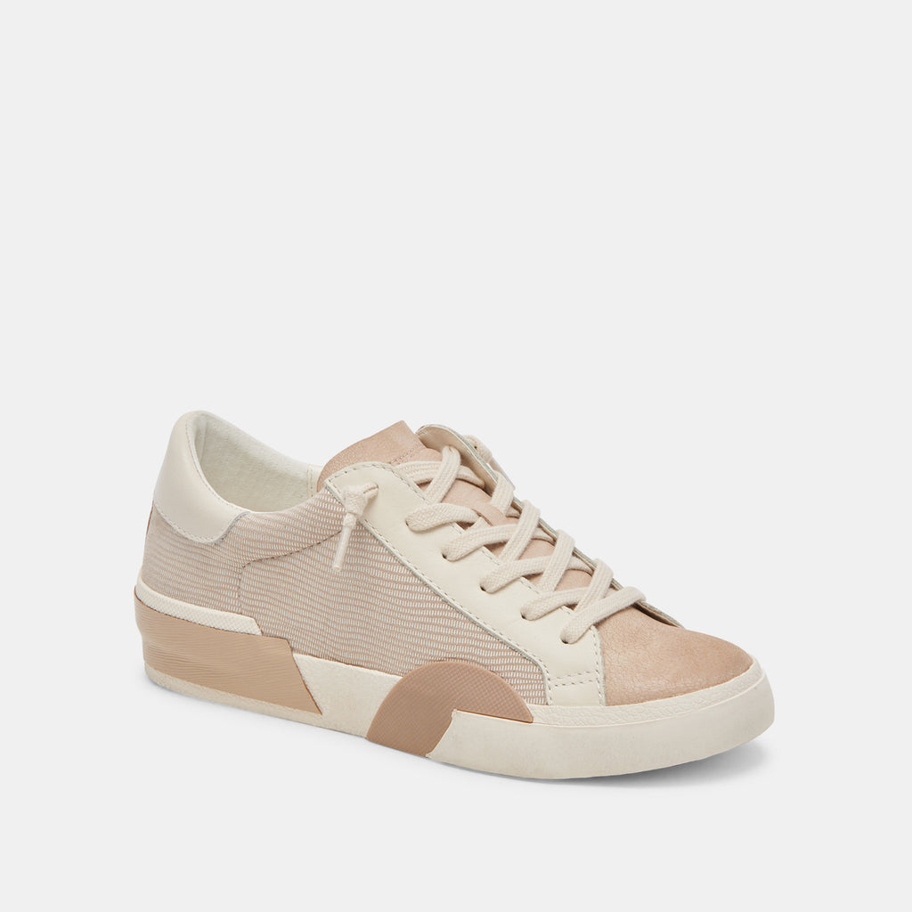 ZINA SNEAKERS WHITE DUNE EMBOSSED LEATHER - image 3