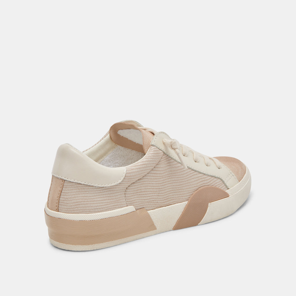 ZINA SNEAKERS WHITE DUNE EMBOSSED LEATHER - image 3