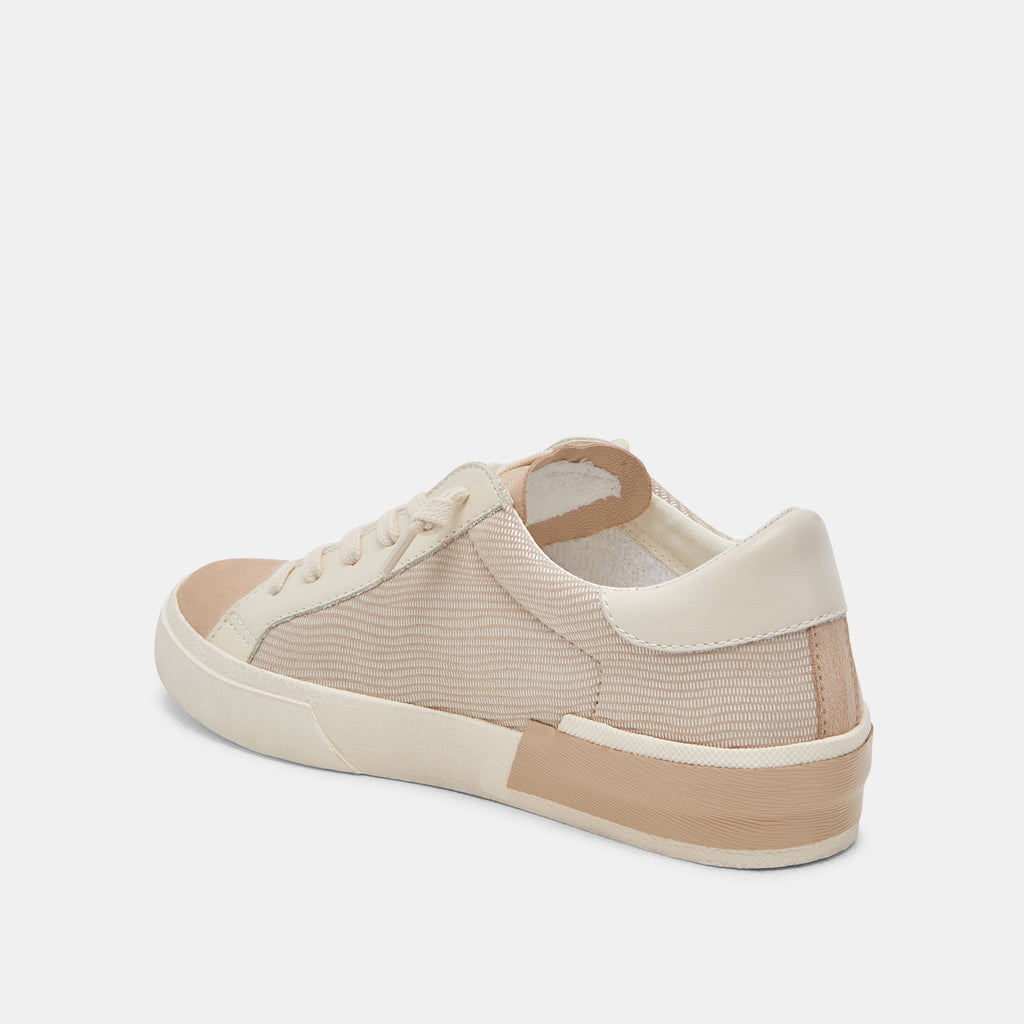 ZINA SNEAKERS WHITE DUNE EMBOSSED LEATHER - image 5