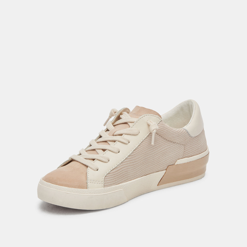 ZINA SNEAKERS WHITE DUNE EMBOSSED LEATHER - image 5