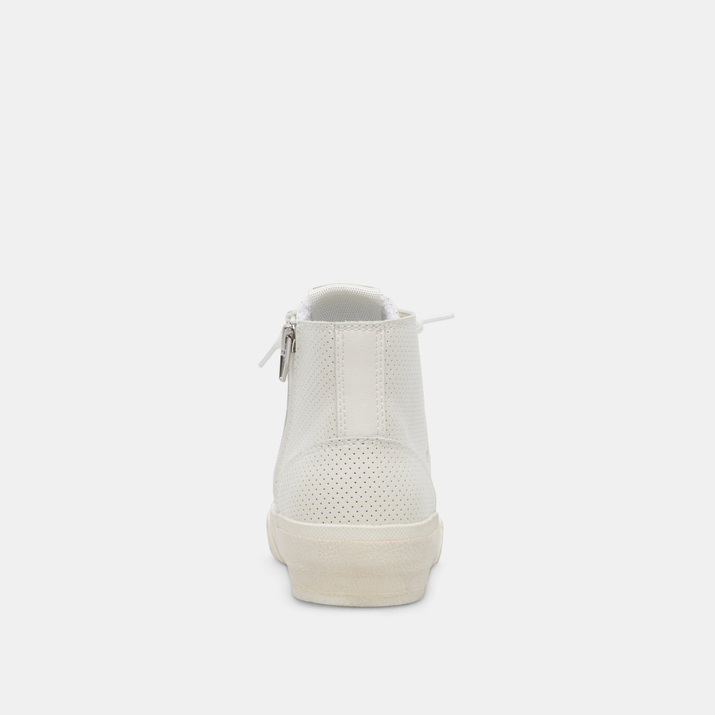 ZOHARA SNEAKERS WHITE PERFORATED LEATHER - image 7