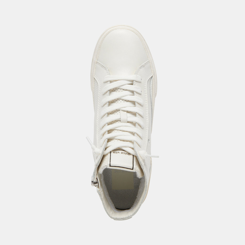 ZOHARA SNEAKERS WHITE PERFORATED LEATHER - image 8