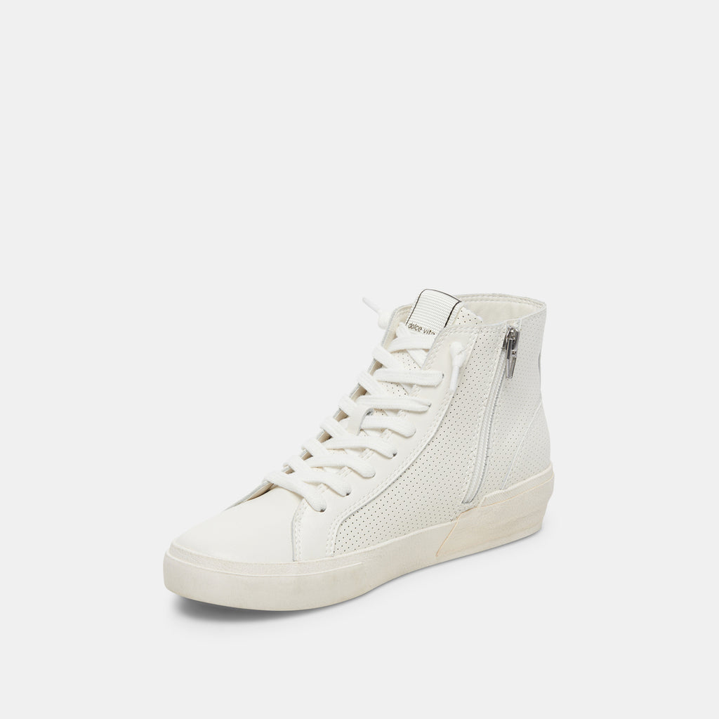ZOHARA SNEAKERS WHITE PERFORATED LEATHER - image 4