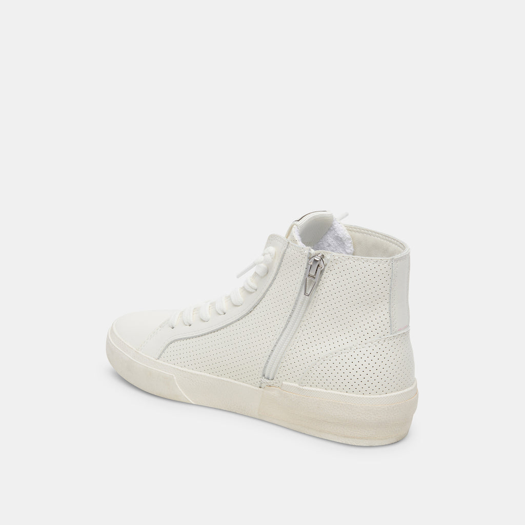 ZOHARA SNEAKERS WHITE PERFORATED LEATHER - image 5