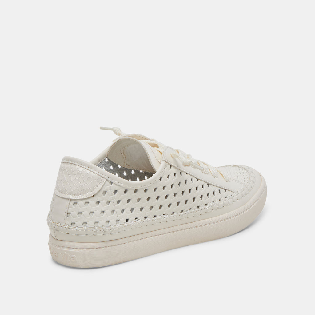 ZOLEN SNEAKERS WHITE PERFORATED LEATHER - image 8