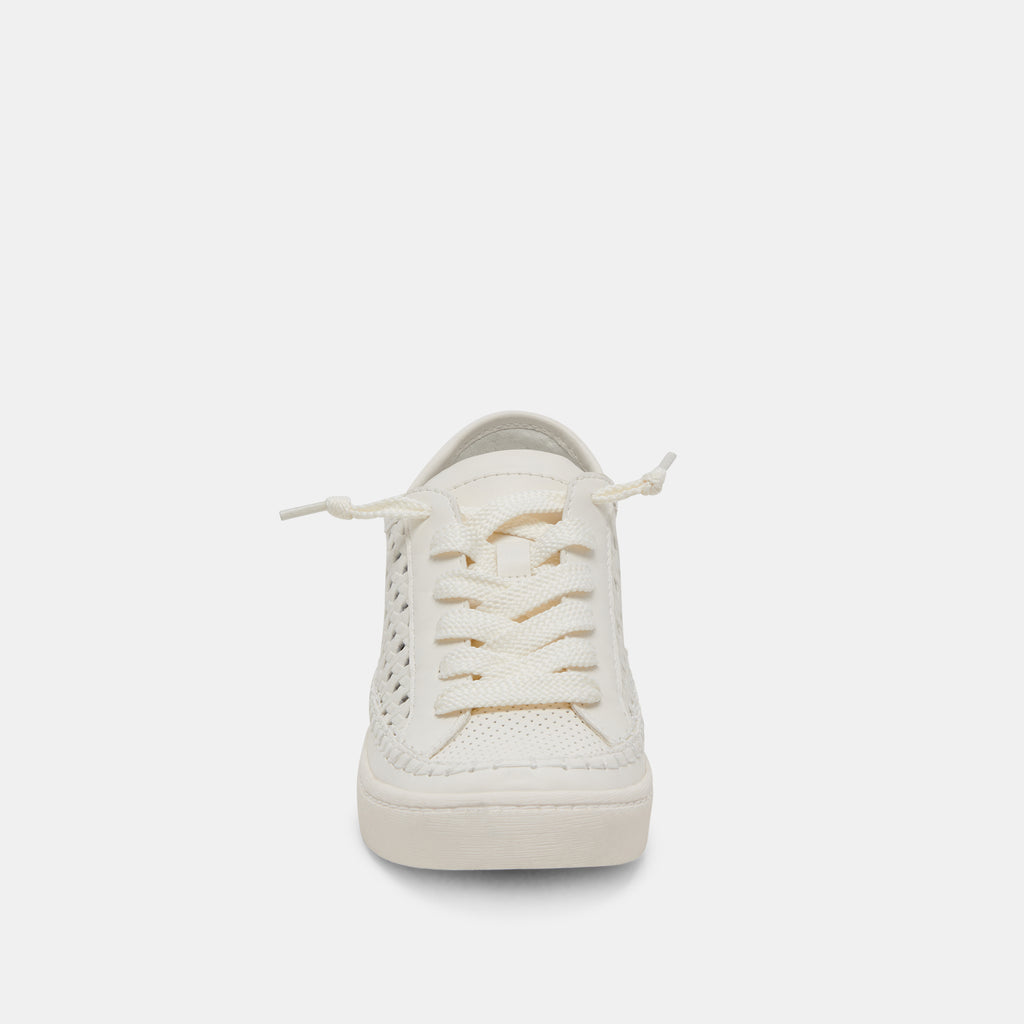 ZOLEN SNEAKERS WHITE PERFORATED LEATHER - image 11