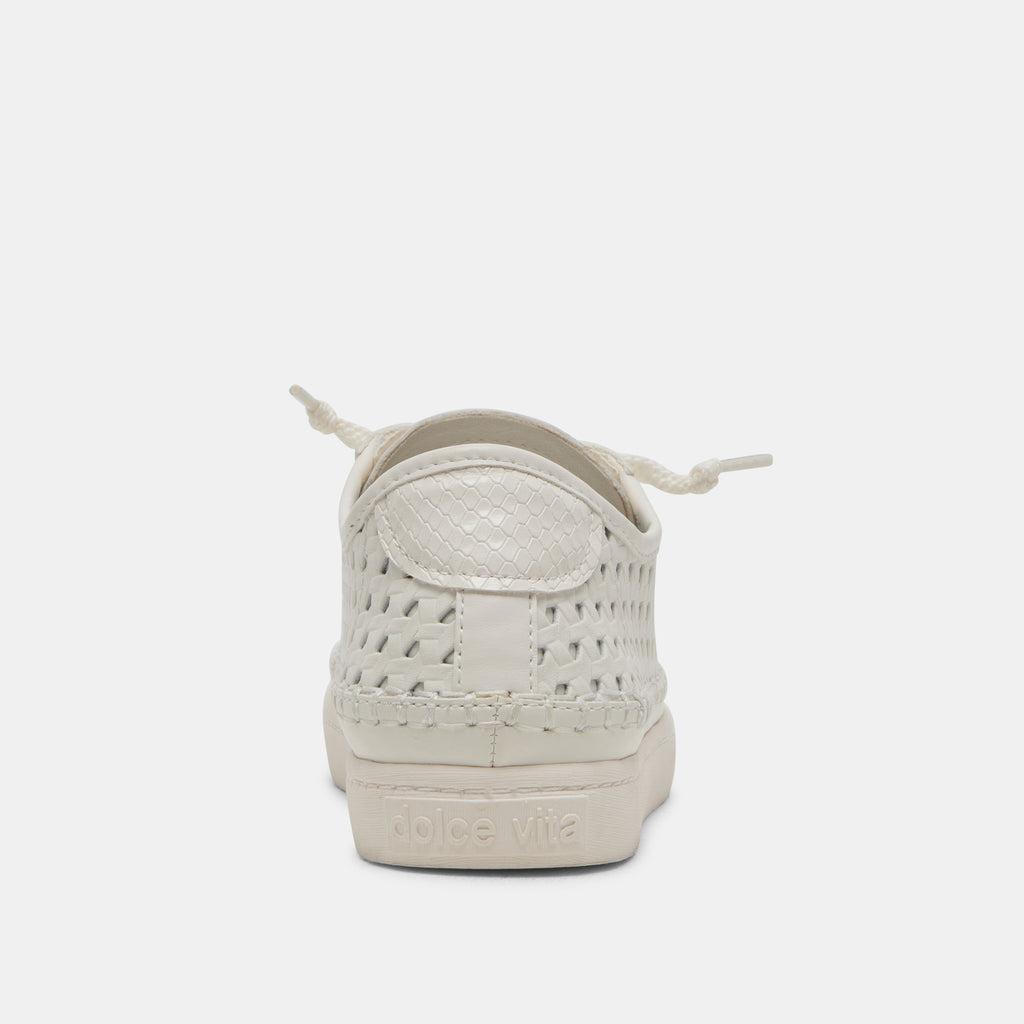 ZOLEN SNEAKERS WHITE PERFORATED LEATHER - image 12