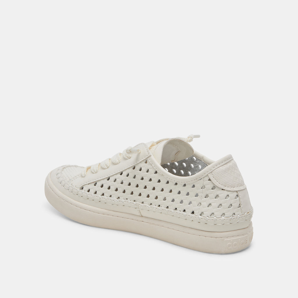 ZOLEN SNEAKERS WHITE PERFORATED LEATHER - image 10