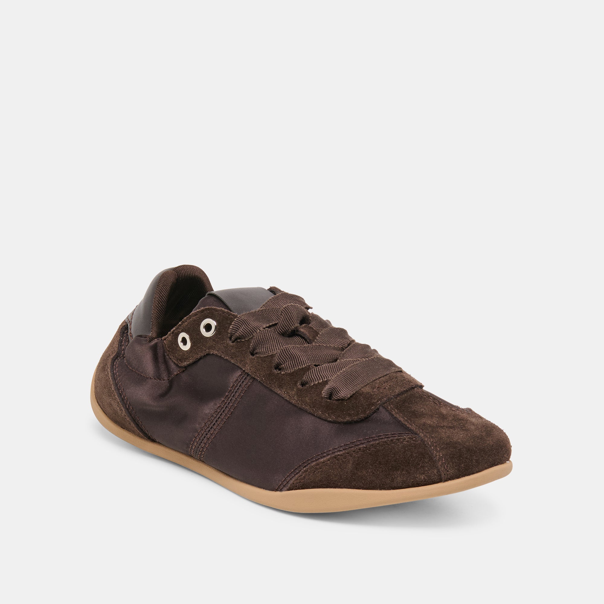 DAKODA SNEAKERS DK BROWN SATIN
