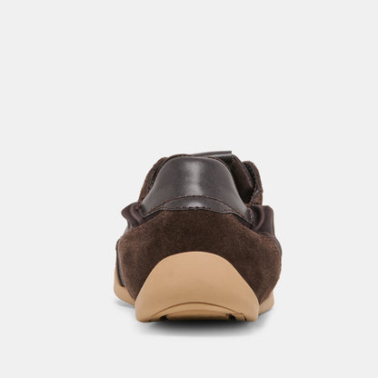 DAKODA SNEAKERS DK BROWN SATIN