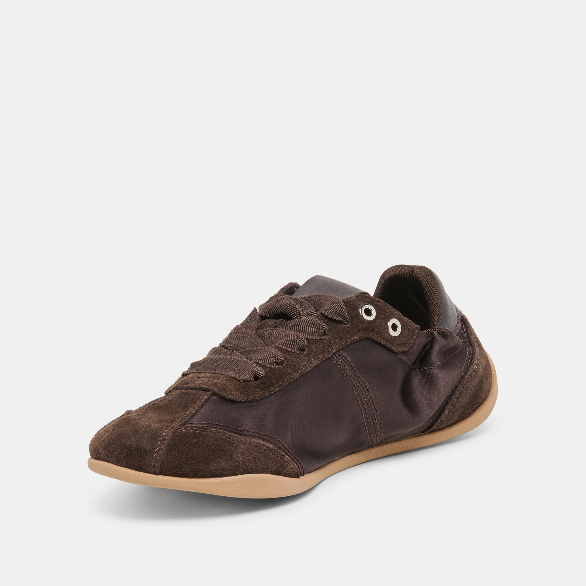 DAKODA SNEAKERS DK BROWN SATIN
