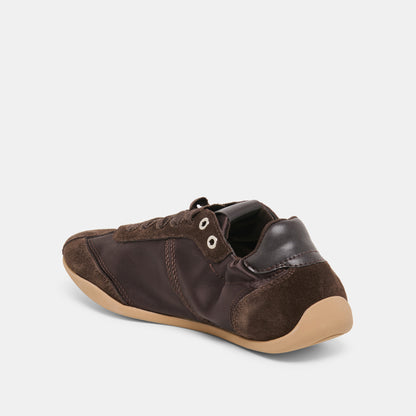 DAKODA SNEAKERS DK BROWN SATIN