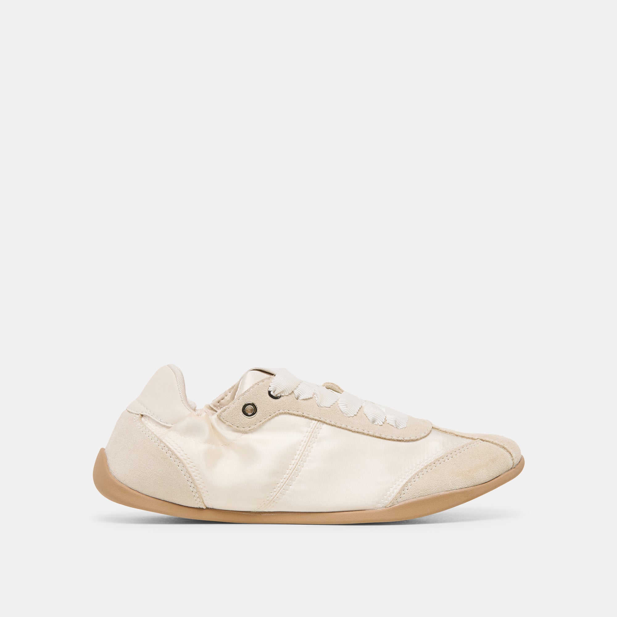 Dakoda Off White Satin Sneakers | Dolce Vita