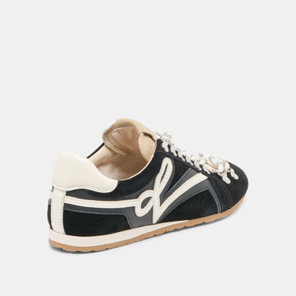 DEACON SNEAKERS BLACK WHITE SUEDE
