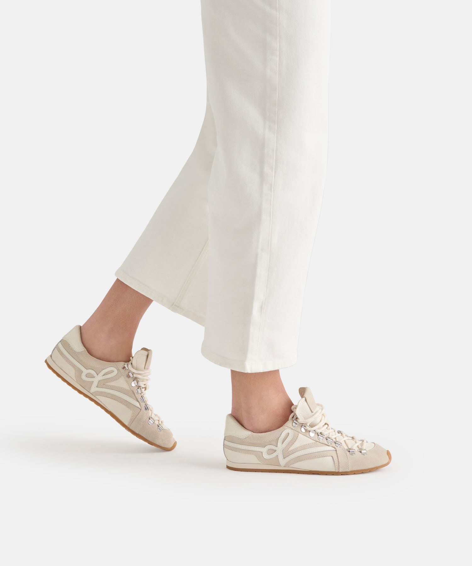 DEACON SNEAKERS IVORY SUEDE - view 2