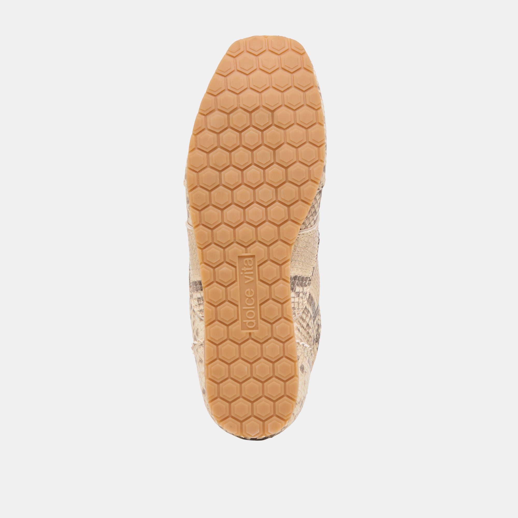 DORIE SNEAKERS NATURAL SNAKE EMBOSSED LEATHER