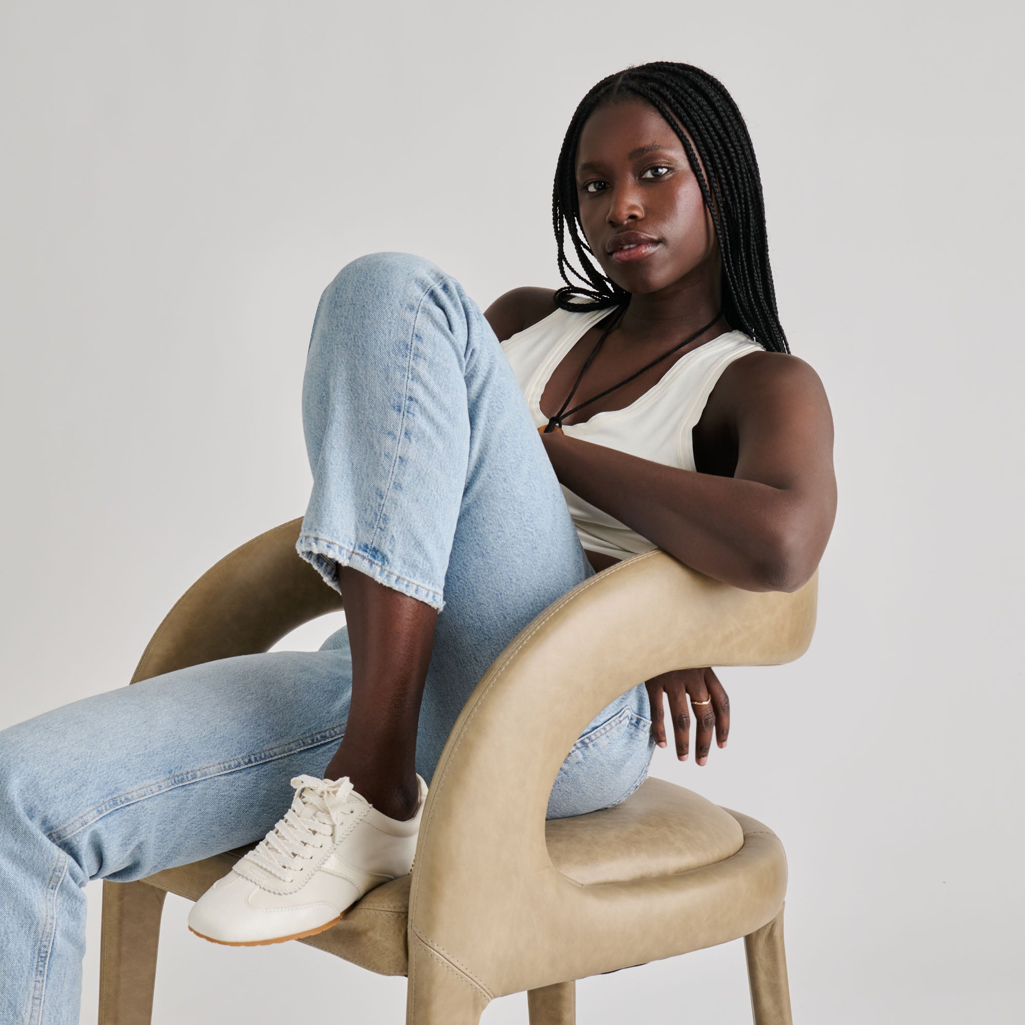 DORIE SNEAKERS WHITE LEATHER