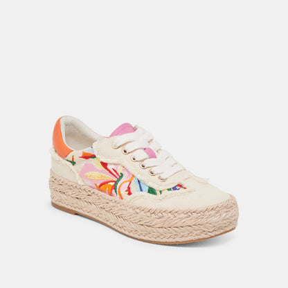 FREDY SNEAKERS FLORAL MULTI CANVAS