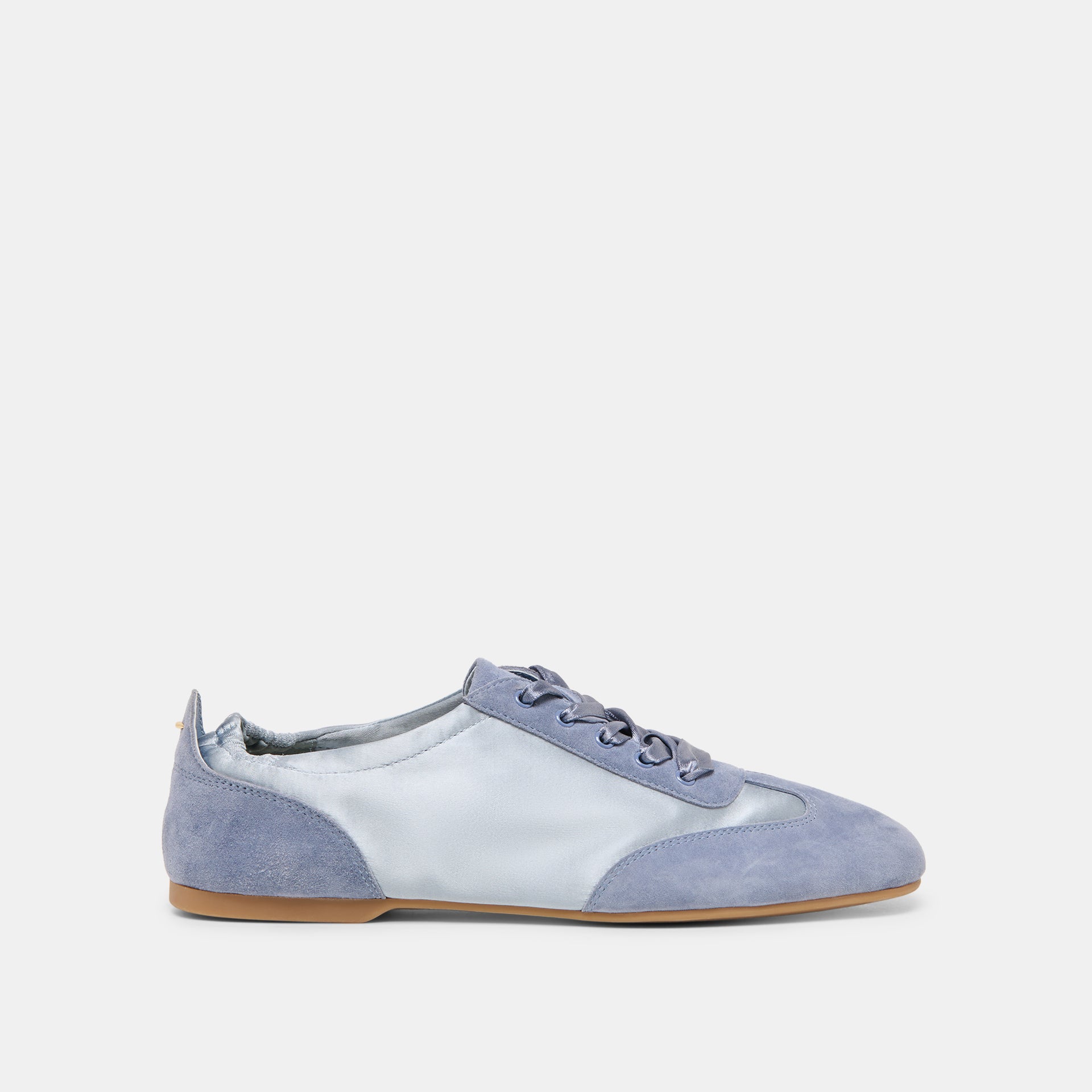 Itzy Sneakers in Periwinkle Satin | Size 7