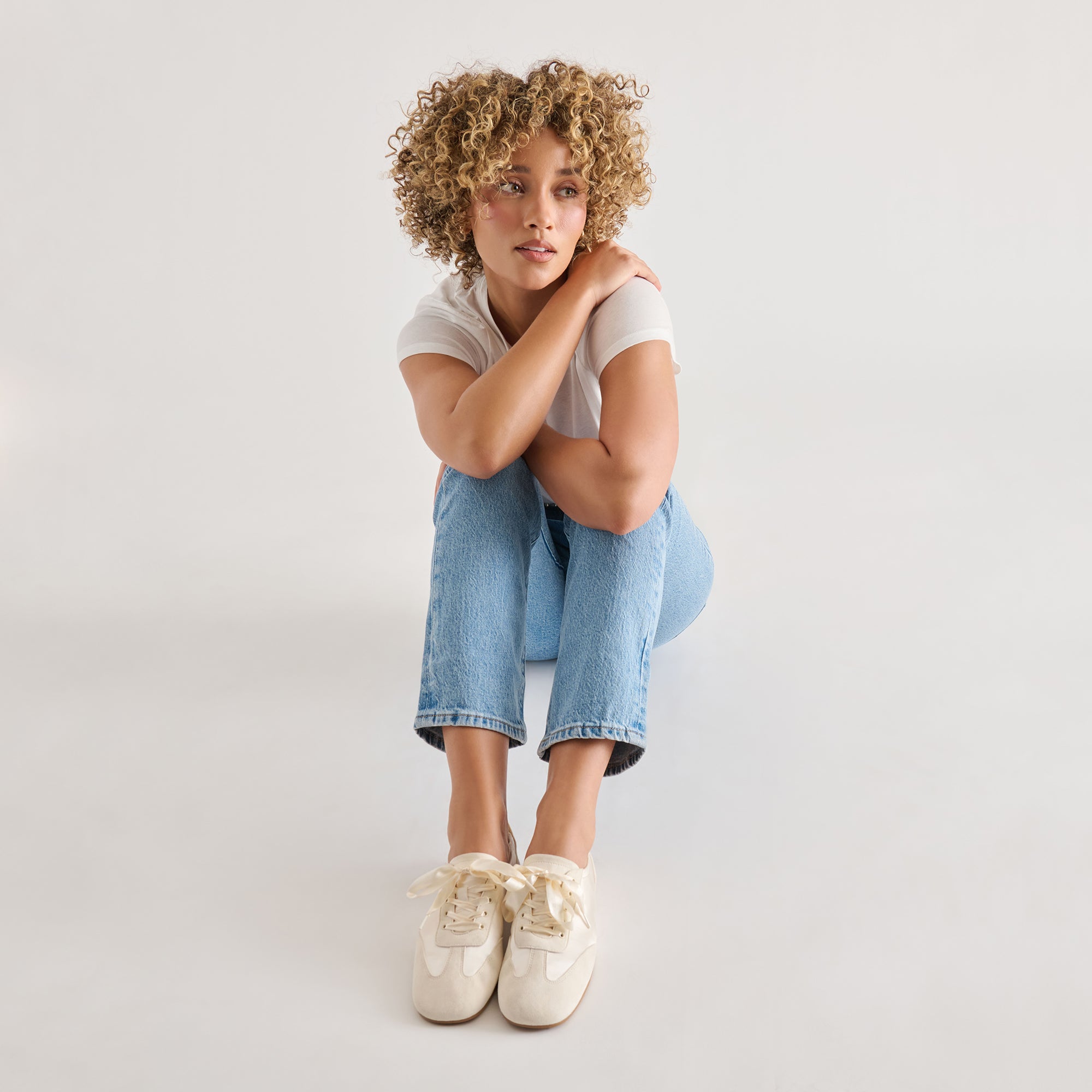 ITZY SNEAKERS VANILLA SATIN - view 2