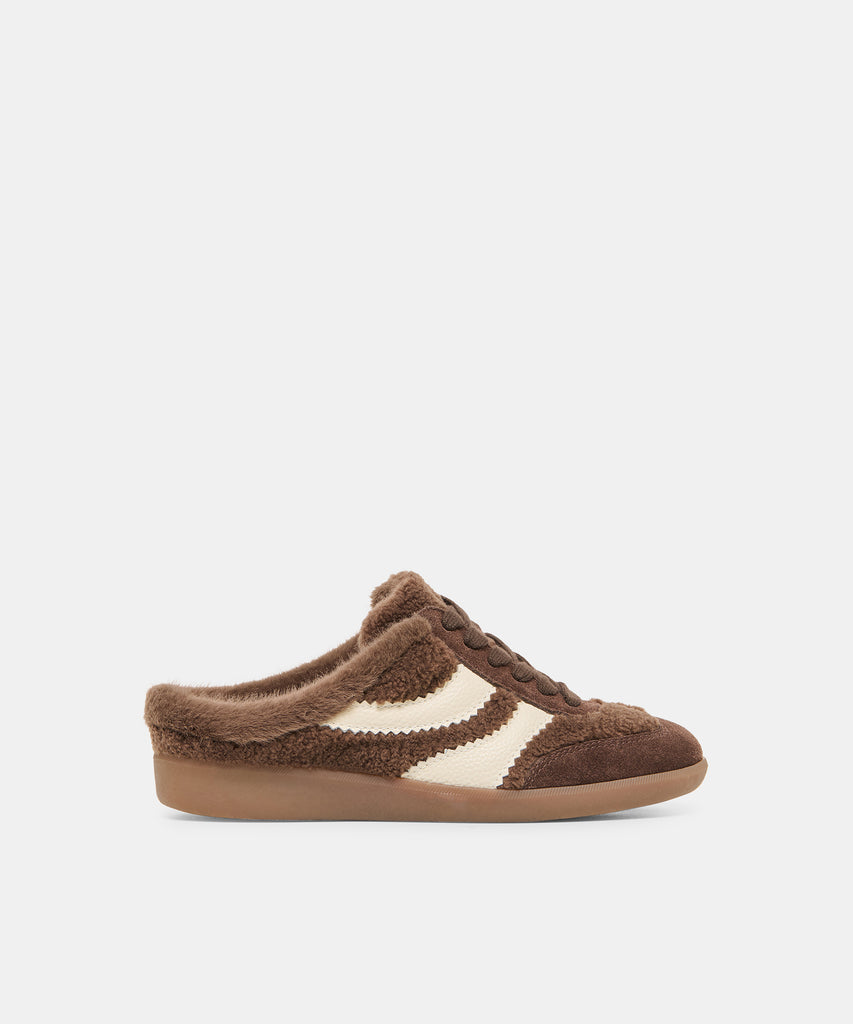 Merit Slide Plush Dk Brown Plush Sneakers | Dolce Vita