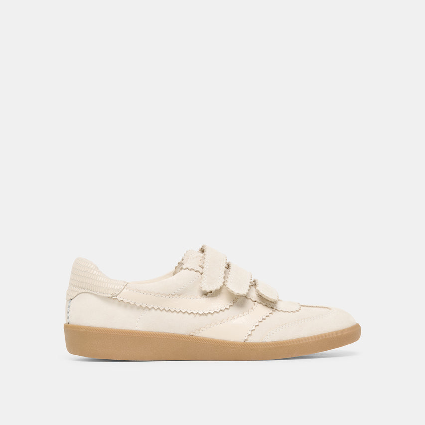 Merit Velcro Ivory Leather Sneakers | Dolce Vita