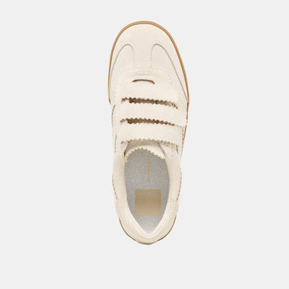MERIT VELCRO SNEAKERS IVORY LEATHER