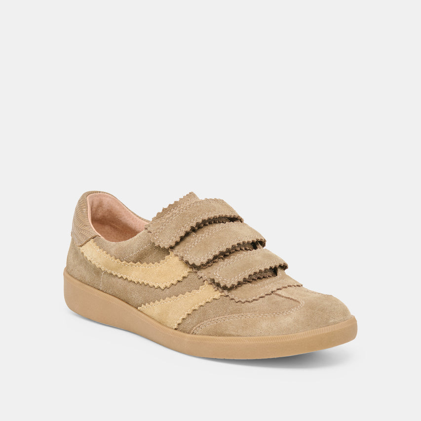 MERIT VELCRO SNEAKERS TAUPE MULTI LEATHER