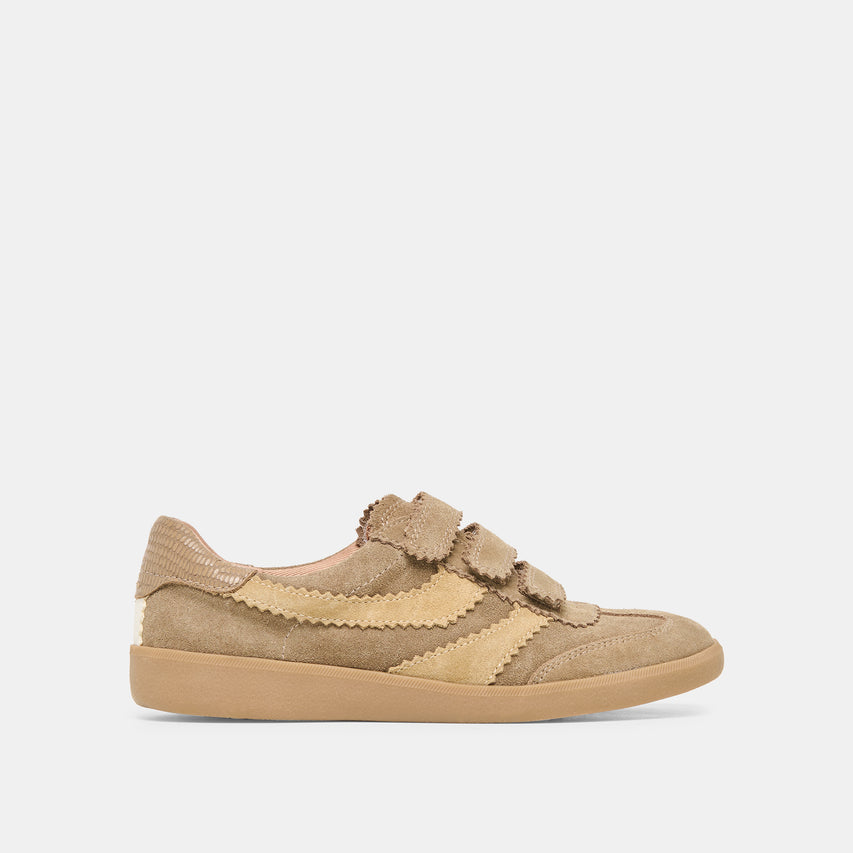 Merit Velcro Taupe Multi Leather Sneakers | Dolce Vita