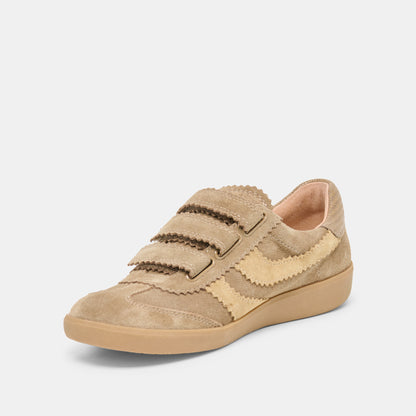 MERIT VELCRO SNEAKERS TAUPE MULTI LEATHER