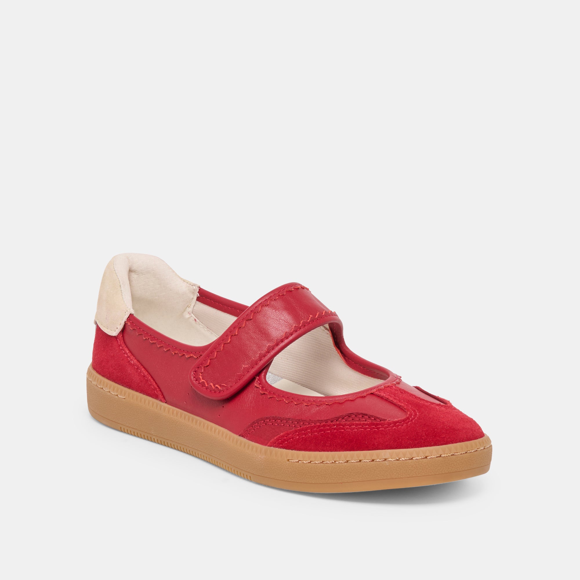 NANET SNEAKERS CRIMSON LEATHER
