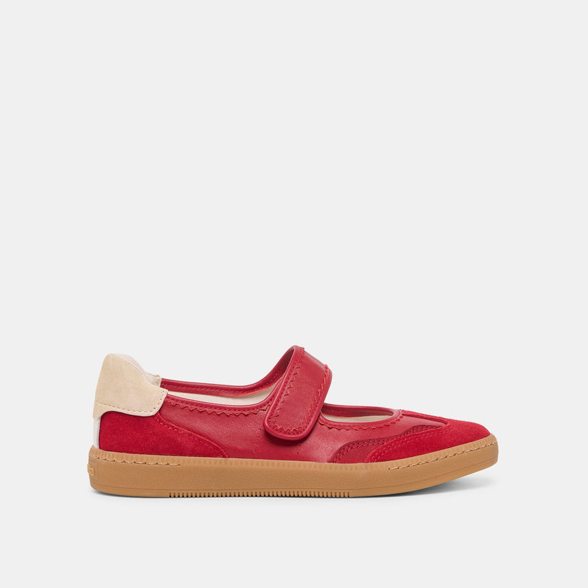 Nanet Crimson Leather Sneakers | Dolce Vita