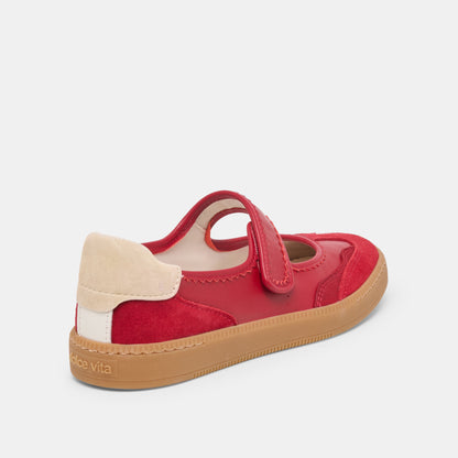 NANET SNEAKERS CRIMSON LEATHER